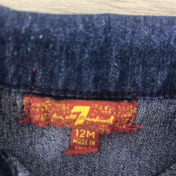 7 for all mankind jean jacket 12Month - Picture 5 of 8